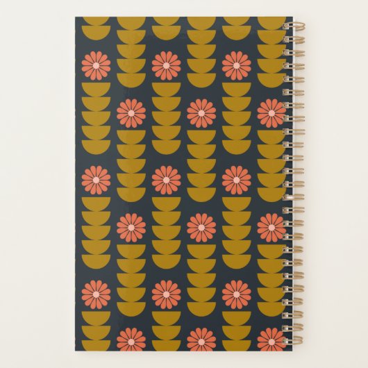 Bold Boho Botanisch Geometrisch Gepersonaliseerd Planner (Achterkant)