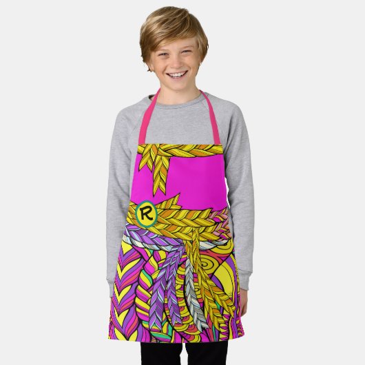 BOLD BOHO BRAID-ontwerp komt overeen met volwassen Schort (Gedragen)