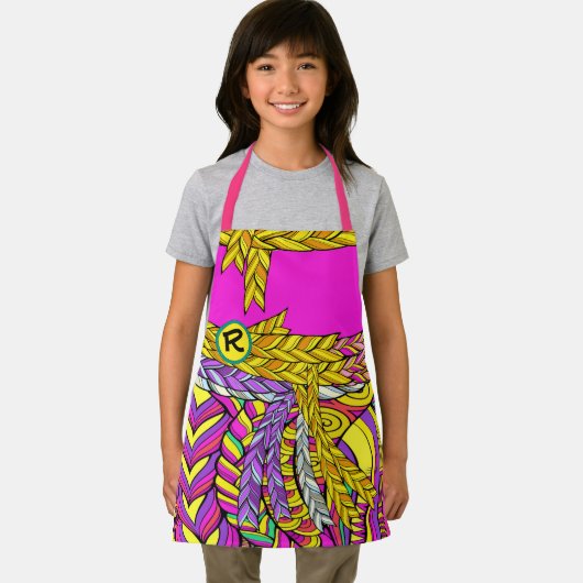 BOLD BOHO BRAID-ontwerp komt overeen met volwassen Schort (Insitu)