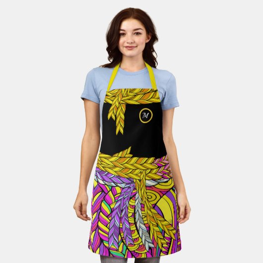 BOLD BOHO BRAID-ontwerp Schort (Gedragen)