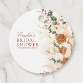 Bold Boho Calla Lilies Floral Round Bedankjes Labels (Voorkant)
