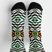 Bold Boho Tribal Look Crew Socks Sokken (Top)