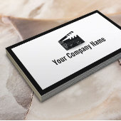 Bold Border Clapperboard Director Visitekaartje