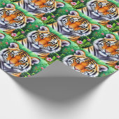 Bold Botanical Tiger cub  Cadeaupapier (Hoek)