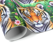 Bold Botanical Tiger cub  Cadeaupapier (Rol Hoek)