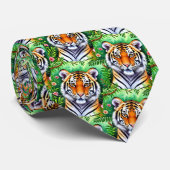 Bold Botanical Tiger cub Stropdas (Opgerold)