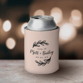 Bold Branch Wedding Monogram | Blush Blikjeskoeler