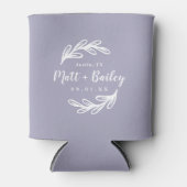 Bold Branch Wedding Monogram | LILA Blikjeskoeler (Voorkant)