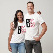 Bold Brave Beast Motivatie esthetische typografie T-shirt (Unisex)