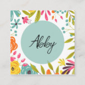 Bold & Bright Floral Informatiekaartje (Voorkant)