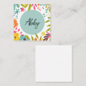 Bold & Bright Floral Informatiekaartje (Voorkant / Achterkant)