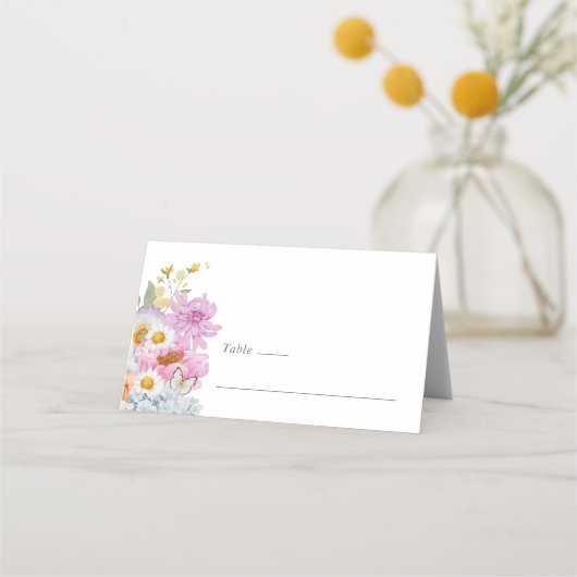 Bold Bright Floral Plaatskaartje (Voorkant)