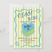 Bold Bright Stripes Hand getrokken Verjaardagstaar Kaart (Voorkant)