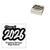 Bold Brush Klasse van 2026 Rubber Stamp Rubberstempel (Gestempeld)