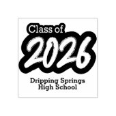 Bold Brush Klasse van 2026 Rubber Stamp Rubberstempel (Afrduk)