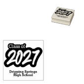 Bold Brush Klasse van 2027 Rubber Stamp Rubberstempel (Gestempeld)