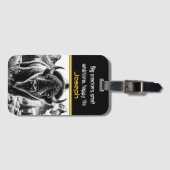 Bold Buffalo tegen de berg Bagagelabel (Voorkant (horizontaal))