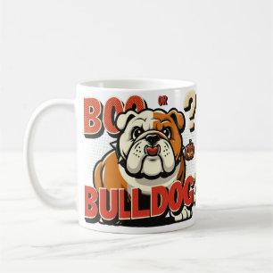 Bold Bulldog Pop Art: Boo of Bulldog? Illustratie Koffiemok
