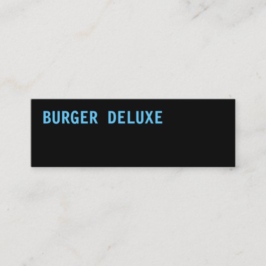 BOLD Burger Blauw Mini Visitekaartje (Voorkant)