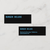 BOLD Burger Blauw Mini Visitekaartje (Voorkant / Achterkant)