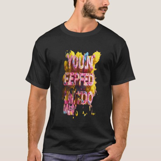 Bold Burst T-shirt - Abstracte Artistic Expression (Voorkant)