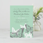 Bold Butterflies Weddenschap Kaart (Staand voorkant)