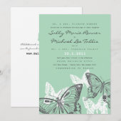 Bold Butterflies Weddenschap Kaart (Voorkant / Achterkant)