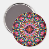Bold Buzz Kaleidoscope Mandala Magneet (Voorkant / Achterkant)