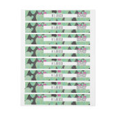 Bold Cactus Planten Greenery Wedding Logo Adreslabel Wikkel (Vel)