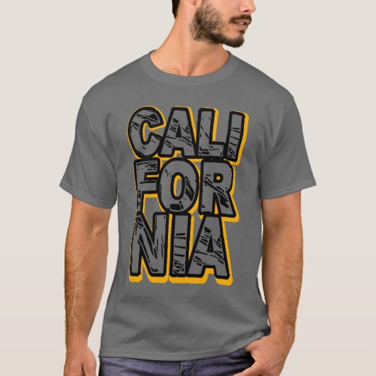 Bold California Graphic T-shirt ontwerp (Voorkant)