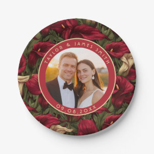 Bold Calle Lelies Borden voor eenvoudige bruiloft Papieren Bordje