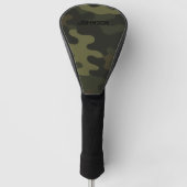 Bold Camo Earthy Greens Browns Customizable Name Golfheadcover (Voorkant)