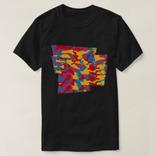 Bold Camo Pattern Blown Pixel T-shirt