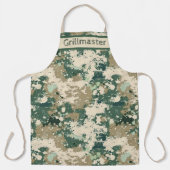 Bold Camo Print Kitchen & Grill Gear Schort (Voorkant)