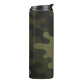Bold Camouflage Pattern Outdoor Enthusiasts Hunter Thermosbeker (Gedraaid links)