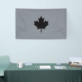 Bold Canadian Black Maple Leaf Spandoek (Beurs)