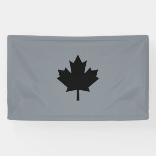 Bold Canadian Black Maple Leaf Spandoek