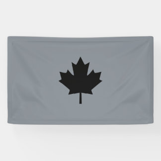 Bold Canadian Black Maple Leaf Spandoek