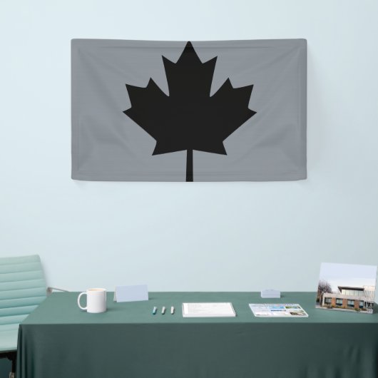 Bold Canadian Black Maple Leaf Spandoek (Beurs)