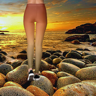 Bold Canyon Sunset Ombre Tie kleurstof Leggings