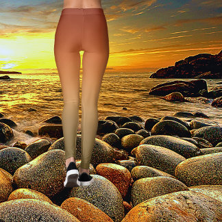 Bold Canyon Sunset Ombre Tie kleurstof Leggings