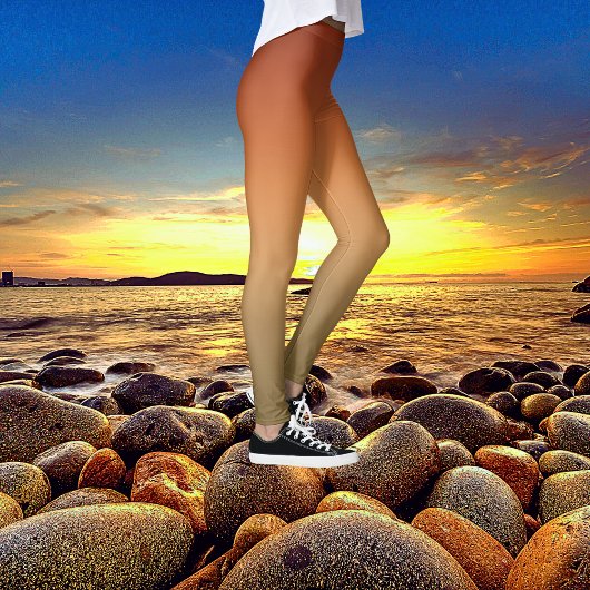 Bold Canyon Sunset Ombre Tie kleurstof Leggings