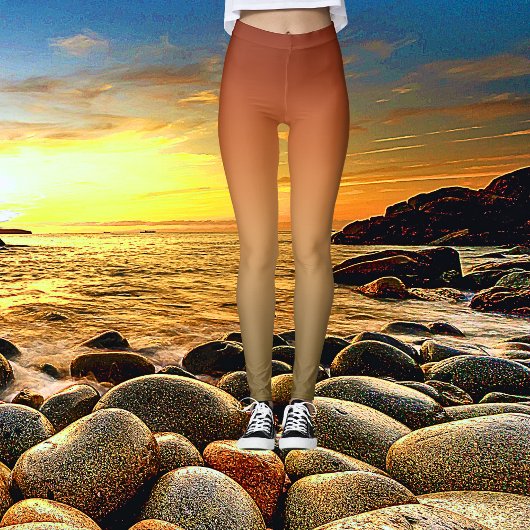 Bold Canyon Sunset Ombre Tie kleurstof Leggings