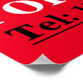 BOLD CAR TE KOOP TEKEN modern verkoop uw auto post Poster (Hoek)