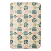 Bold Caribbean Tribal Mudcloth: Boho Buttercream Badmat (Voorkant Verticaal)