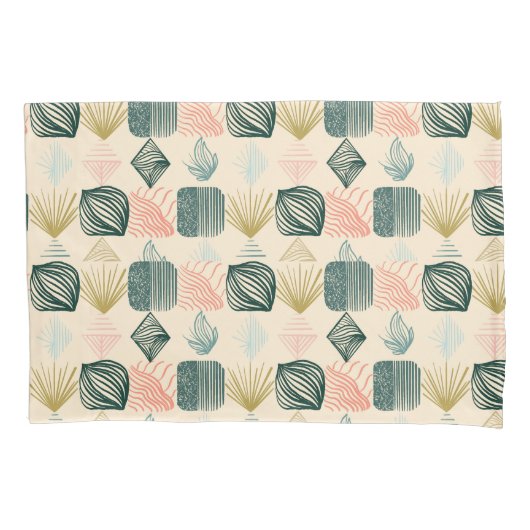 Bold Caribbean Tribal Mudcloth: Boho Buttercream Kussensloop (Voorkant)