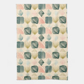 Bold Caribbean Tribal Mudcloth: Boho Buttercream Theedoek (Verticaal)