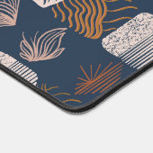 Bold Caribbean Tribal Mudcloth: Navy Blue, Boho Bureaumat (Hoek)