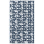 Bold Caribbean Tribal Mudcloth: Navy Blue& White, Tafelkleed (Voorkant)