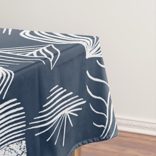 Bold Caribbean Tribal Mudcloth: Navy Blue& White, Tafelkleed (Voorbeeld)